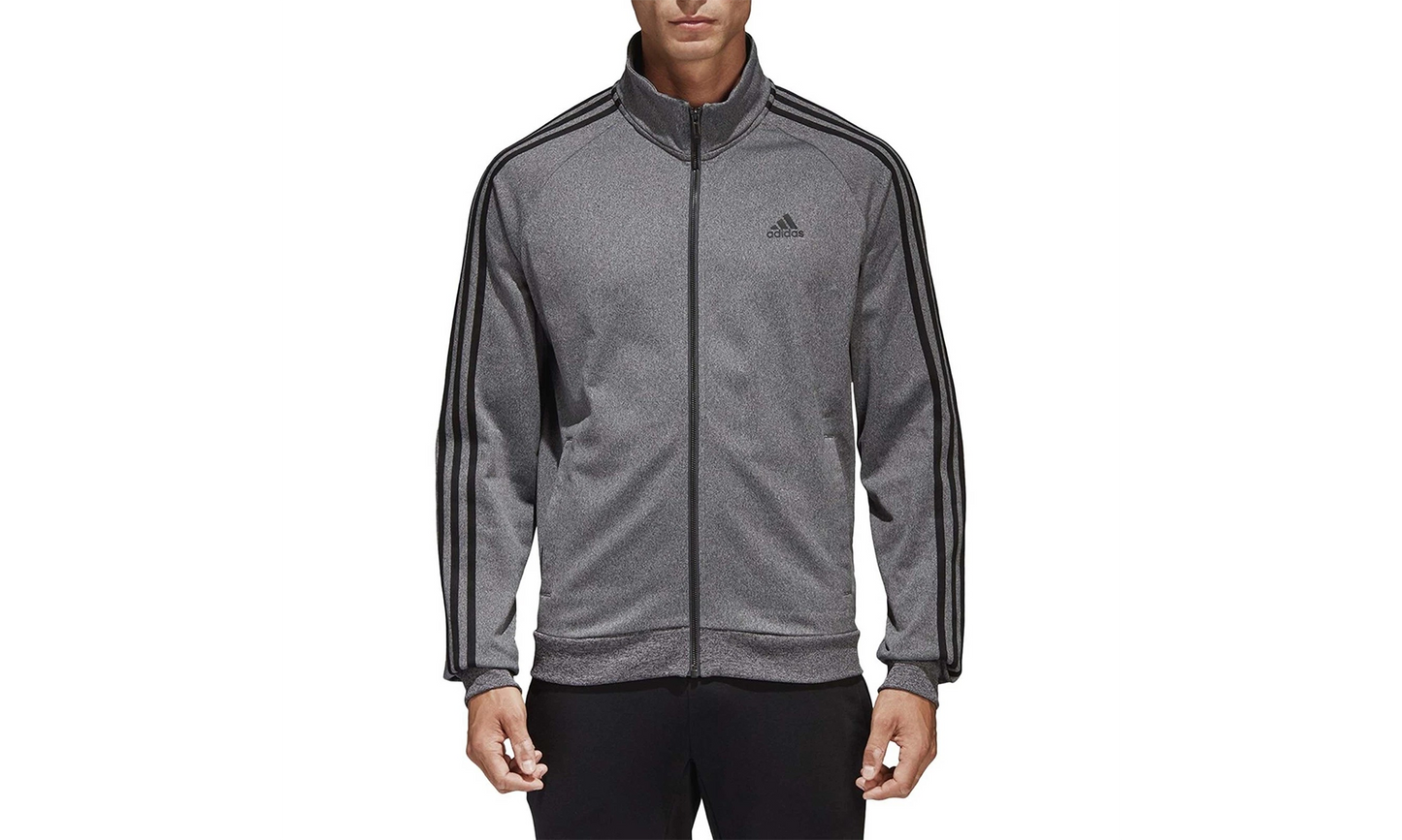 Essentials 3-Stripe Tricot Tracktop "Dark Heather Grey / Black" CD8752