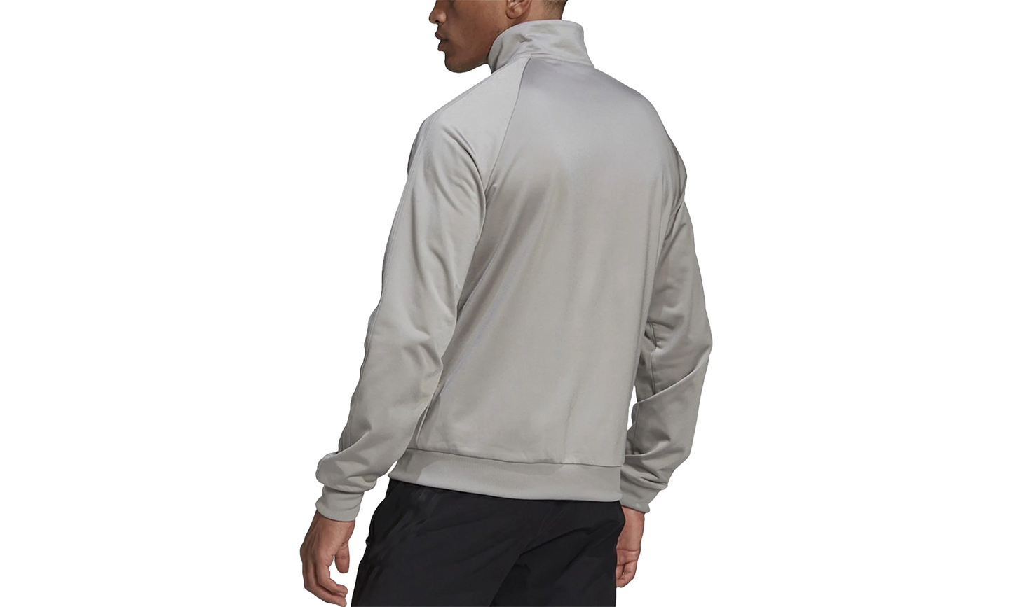 Essentials 3-Stripe Tricot Tracktop "Medium Solid Grey" GF8198
