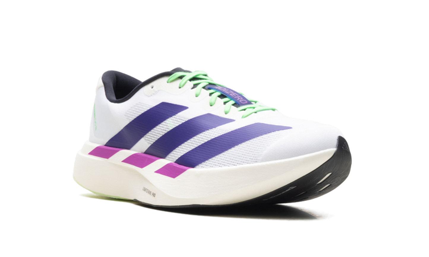 Adizero Evo SL "White Purple Lime Burst" JS4495