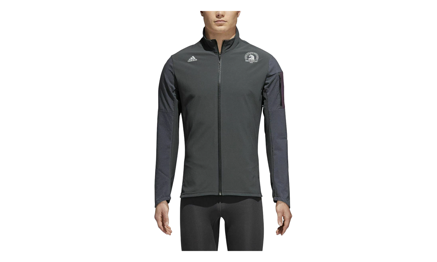 Boston Marathon Supernova Storm Jacket "Carbon / Noble Red" CW3581