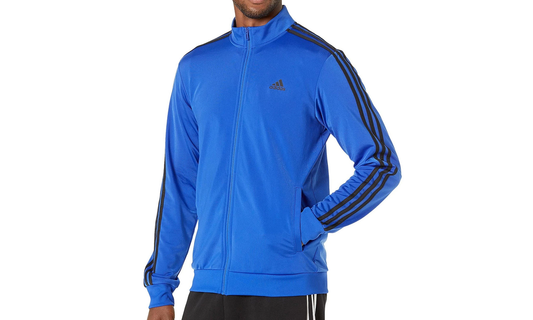 Warm-Up Tricot Regular 3-Stripe Track Jacket "Bold Blue / Black" HE1636