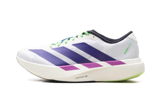 Adizero Evo SL "White Purple Lime Burst" JS4495