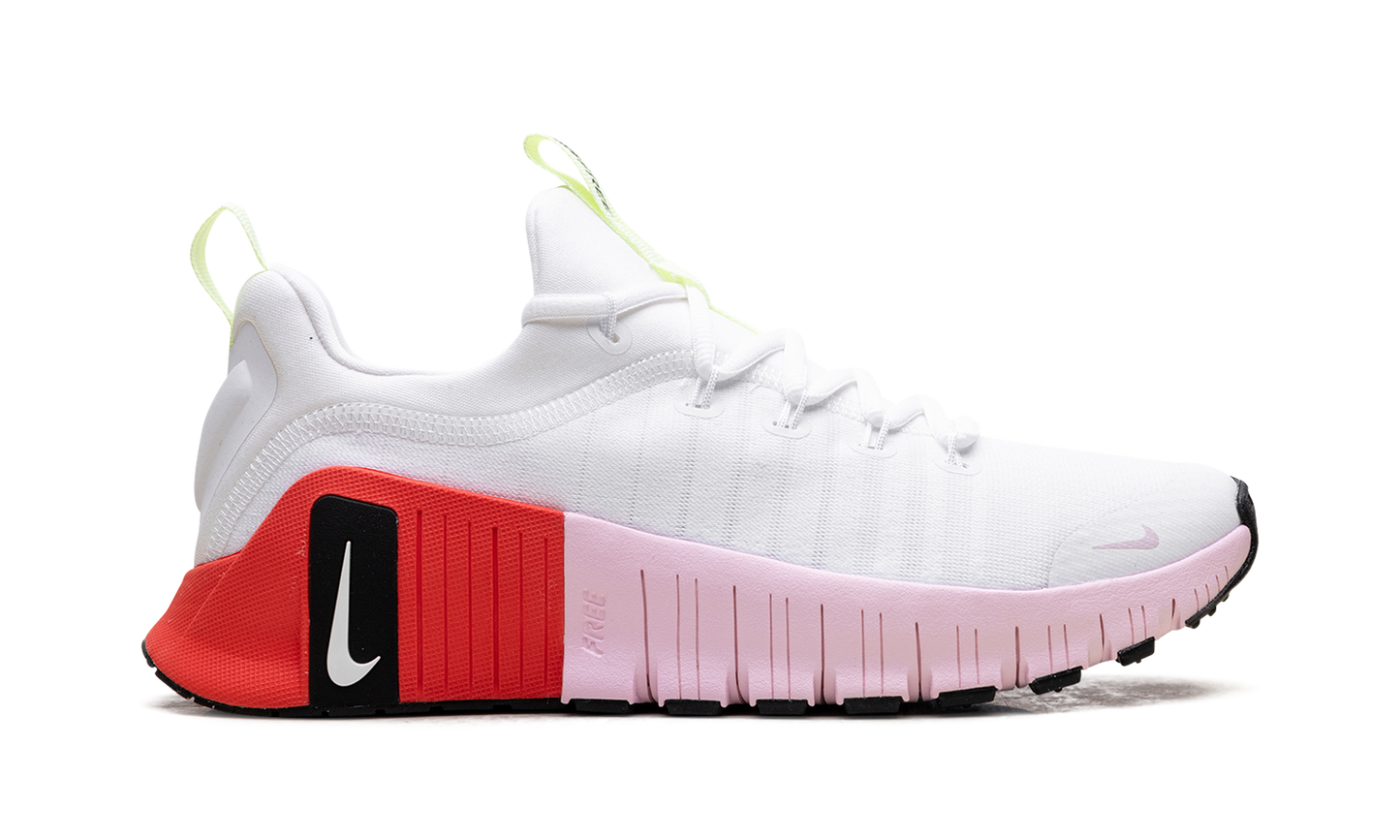 Free Metcon 6 WMNS "White Barely Volt Bright Crimson Pink Foam" IB4526 100